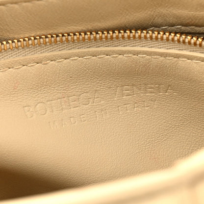 Lambskin Maxi Intreccio Padded Chain Cassette Crossbody Bag Porridge