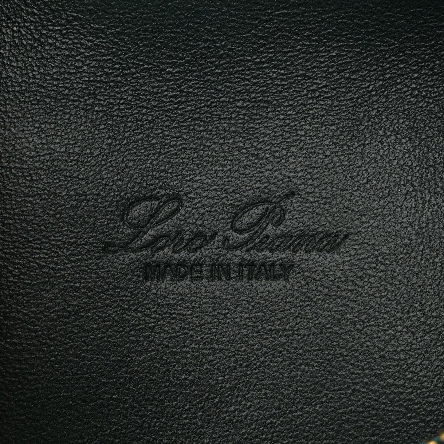 Grained Calfskin L19 Extra Pocket Pouch New Petrolio