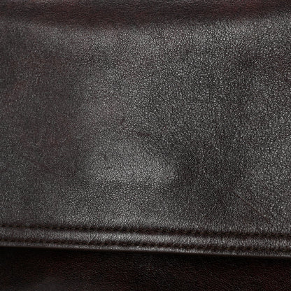 Silky Calfskin Medium Ciao Ciao Dark Mahogany