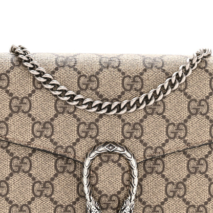 GG Supreme Monogram Mini Dionysus Chain Wallet Beige Taupe
