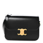 Shiny Calfskin Medium Triomphe Black