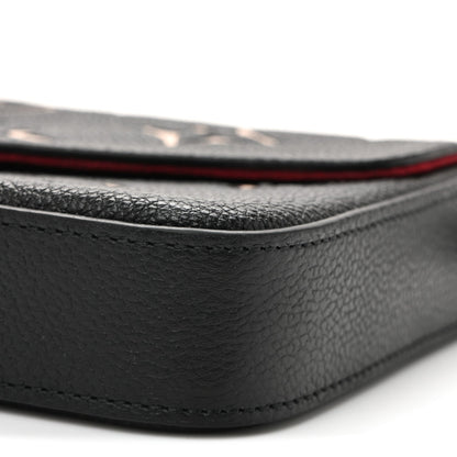 Empreinte Monogram Giant Felicie Pochette Black Beige