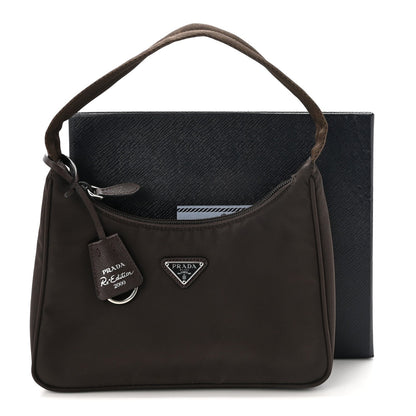 Tessuto Nylon Mini Re-Edition 2000 Bag Caffe