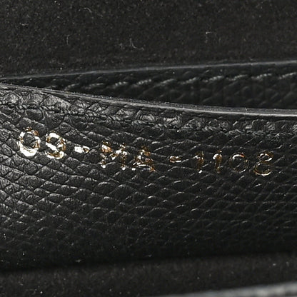 Grained Calfskin Saddle Bag Black