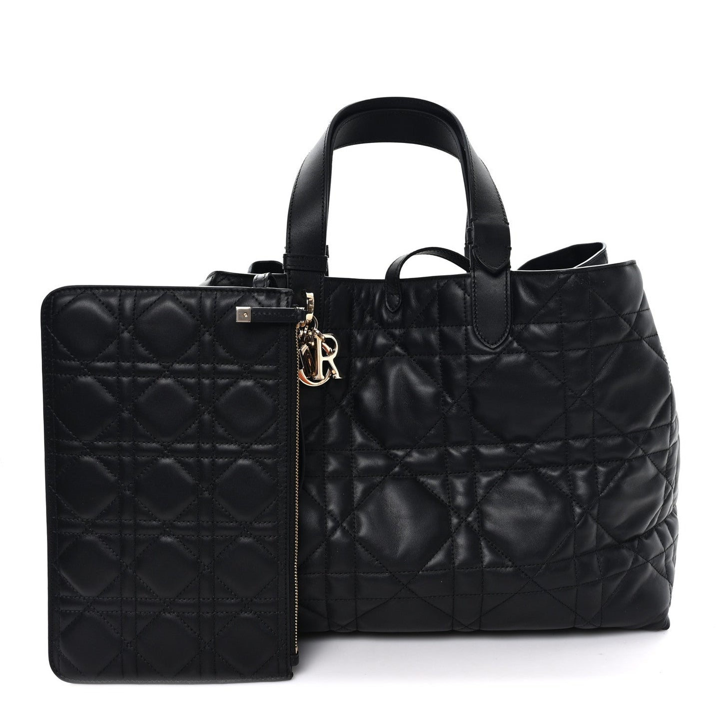 Calfskin Macrocannage Large Toujours Black
