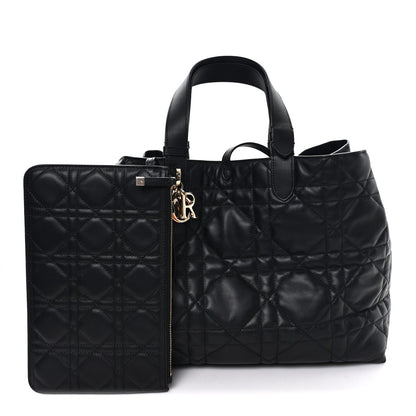 Calfskin Macrocannage Large Toujours Black