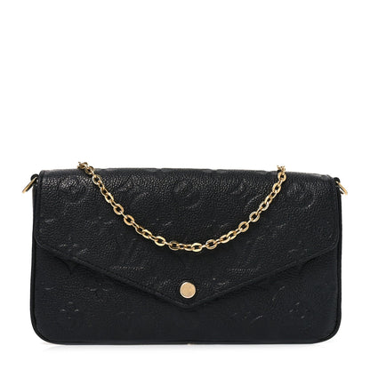 Empreinte Pochette Felicie Chain Wallet Black