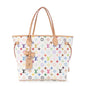 LV X TM Monogram Multicolor Neverfull MM White