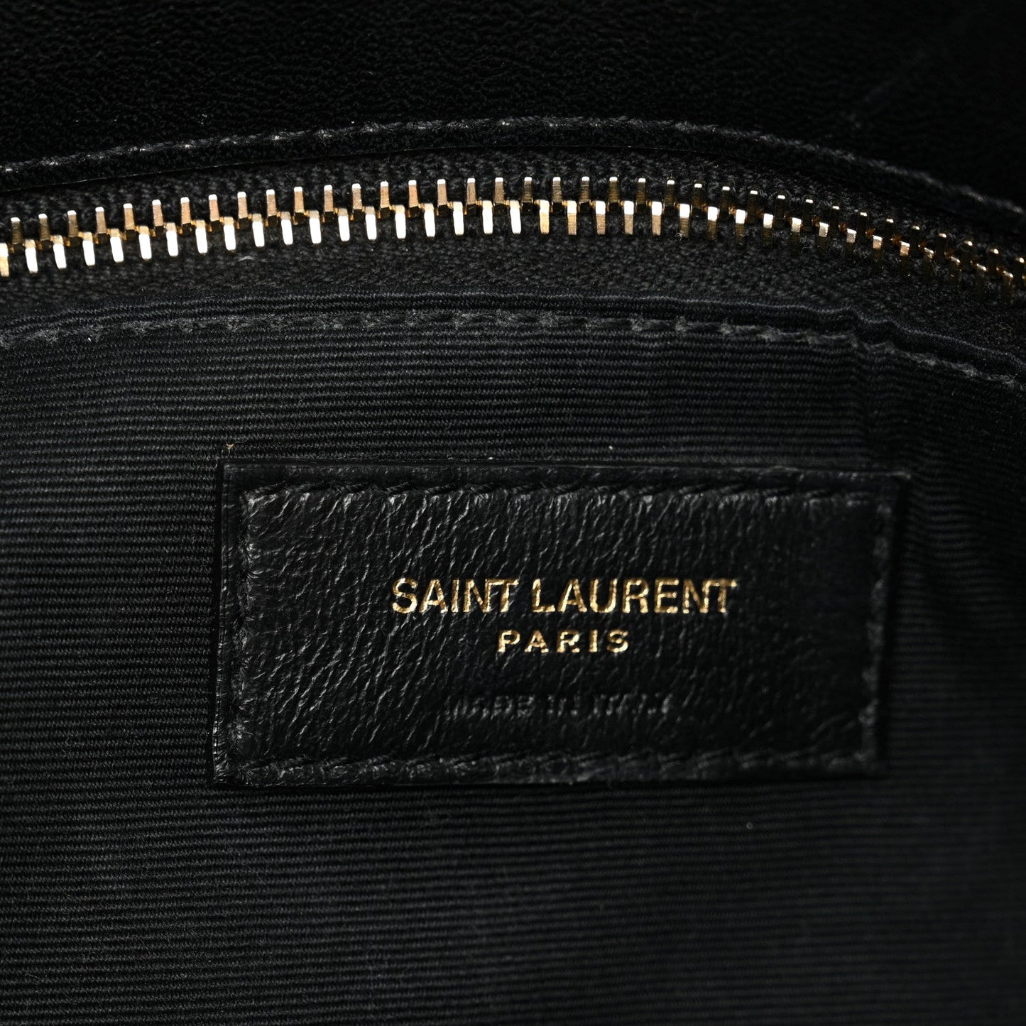 Lambskin Quilted Small Loulou Puffer Monogram Chain Satchel Black