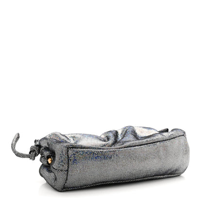 Glitter Calfskin Mini Cloud Clutch Multicolor