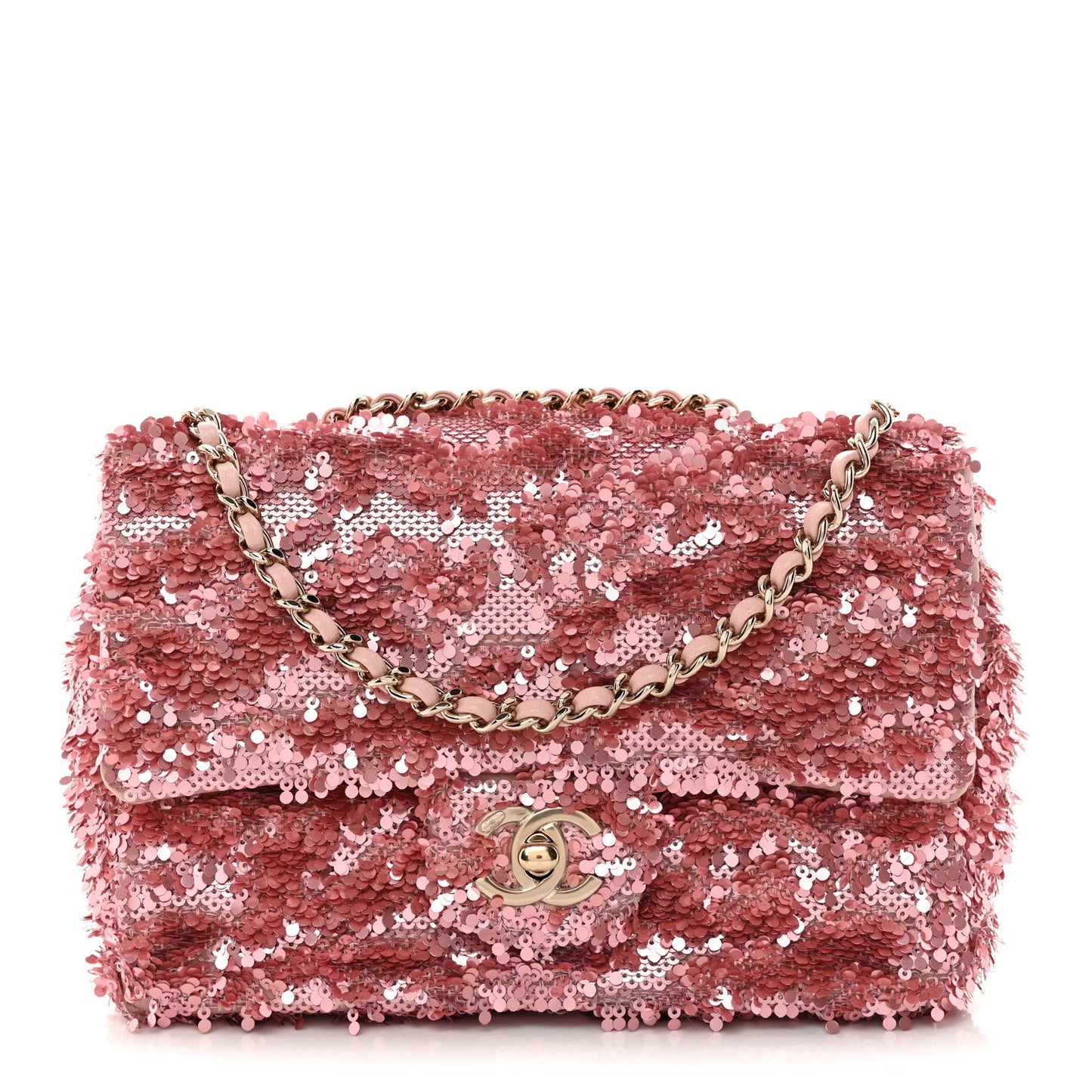 Sequin Mini Rectangular Flap Pink