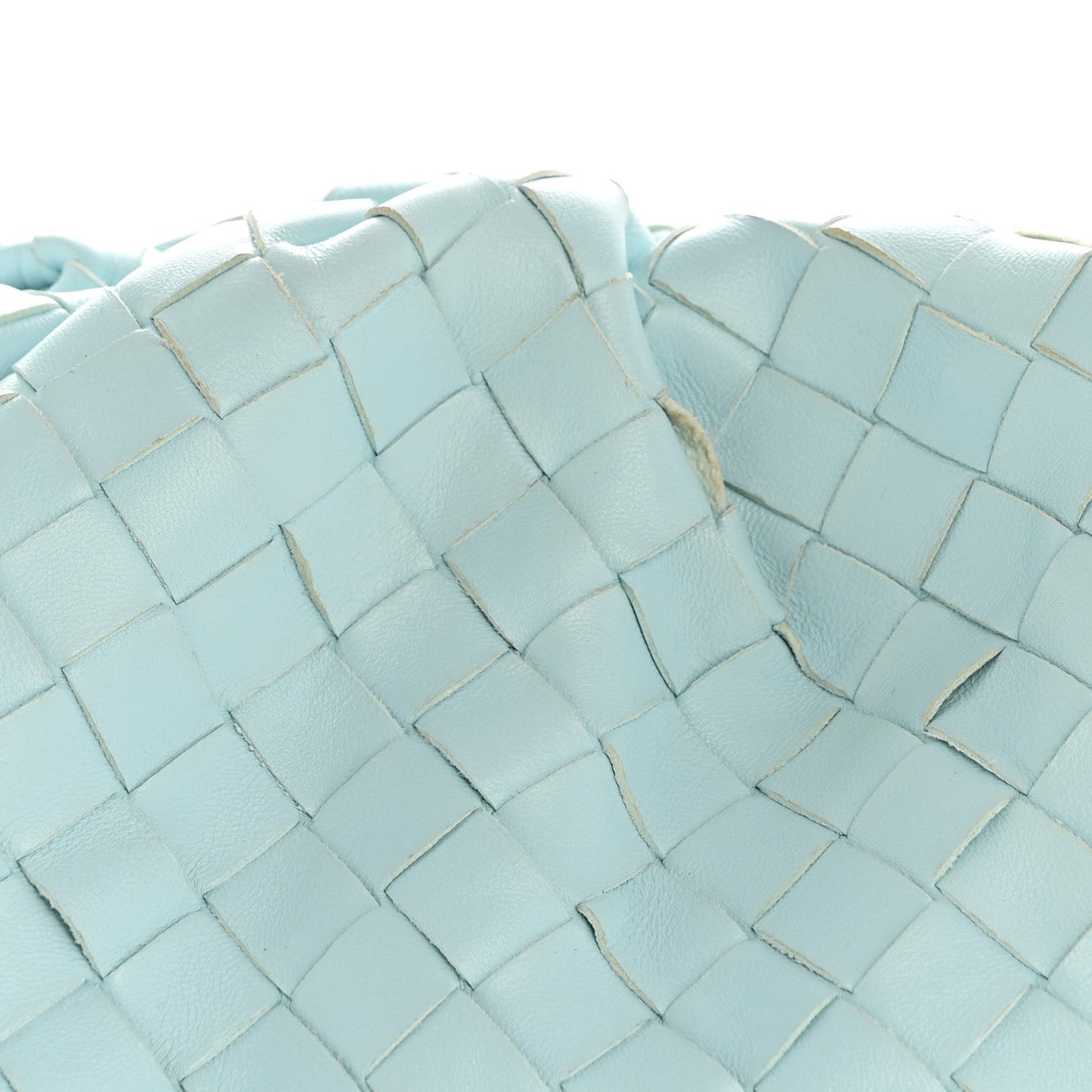 Nappa Maxi Intrecciato The Pouch Oversized Clutch Teal Washed