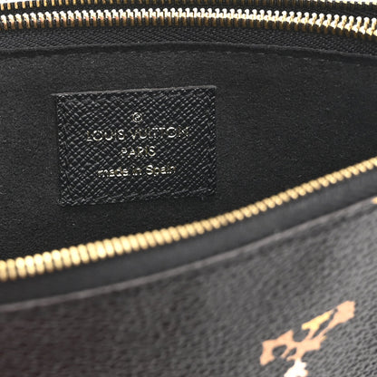 Monogram Giant Jungle Pochette Double Zip Black