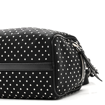 Re-Nylon Studded Shoulder Bag Black