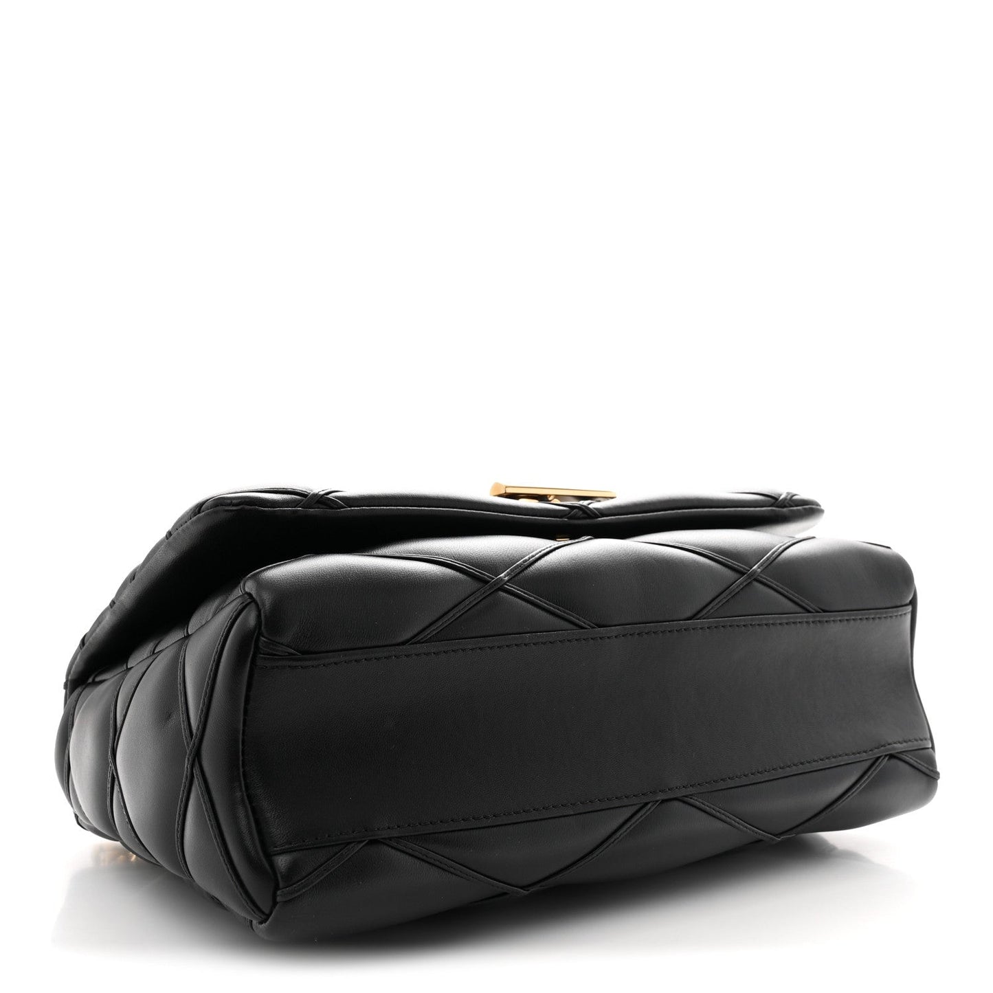 Lambskin Malletage Top Handle GO-14 GM Black