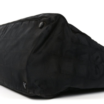 Nylon Large Travel Tote Black