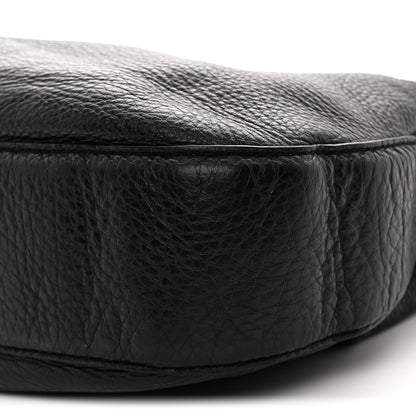 Pebbled Calfskin Hobo Black