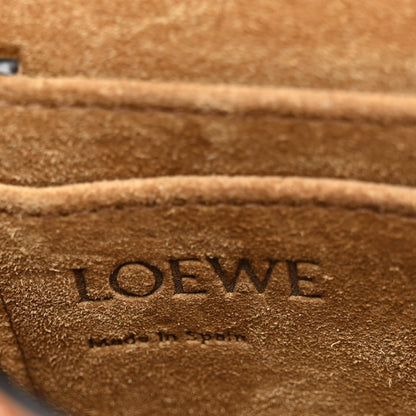 Calfskin Canvas Anagram Mini Gate Dual Bag Ecru Tan