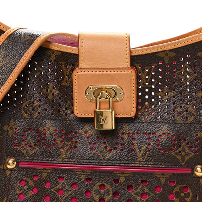 Monogram Perforated Musette Fuchsia