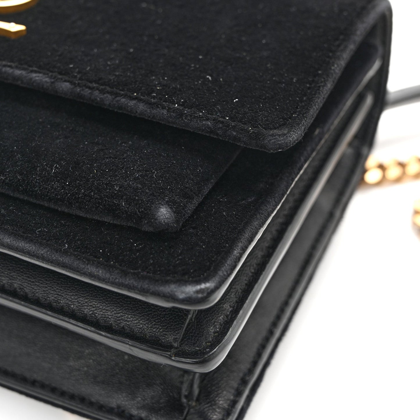 Velvet Small Monogram Sunset Black