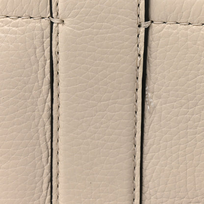 Grained Calfskin Small The Tote Bag Ivory Black