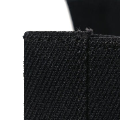 Linen Calfskin Rive Gauche North South Tote Black