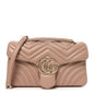Lambskin Matelasse Medium GG Marmont Shoulder Bag Pink Beige