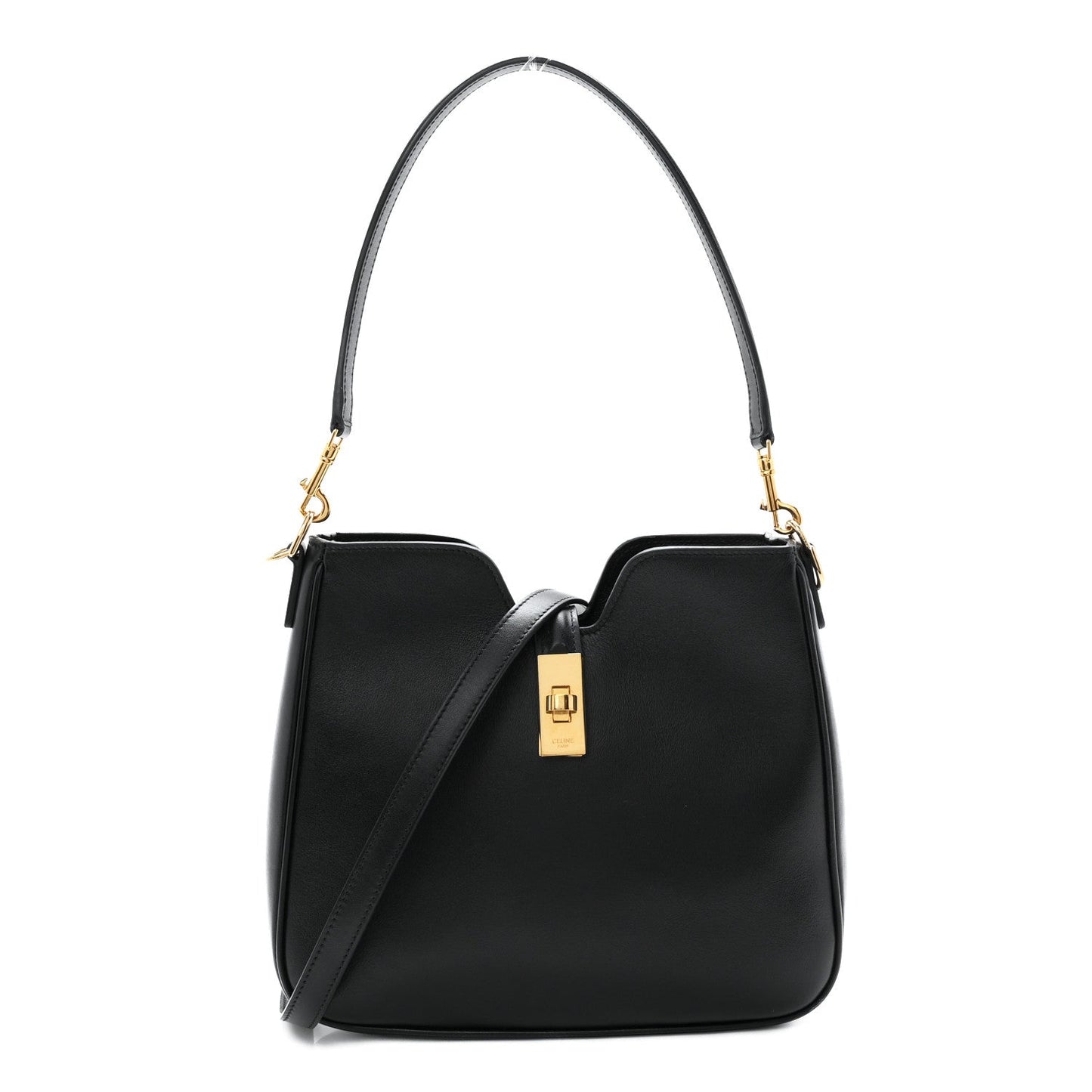 Smooth Calfskin Small Camille 16 Soft Bag Black