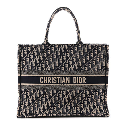 Oblique Large Book Tote Blue Multicolor