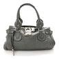 Calfskin Medium Paddington Satchel Gray