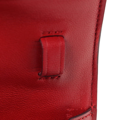 Box Calfskin Small Classic Box Flap Bag Red