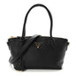 Vitello Daino Small Tote Black