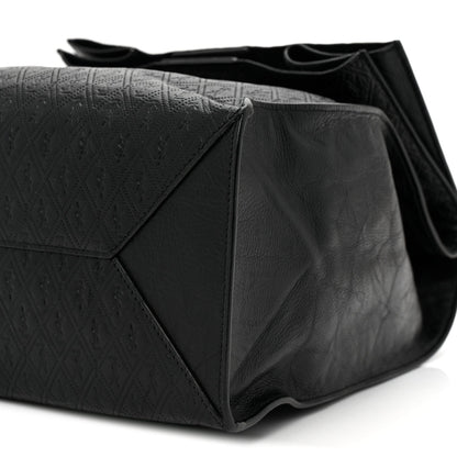 Calfskin Monogram Deli Paper Bag  Vintage Black