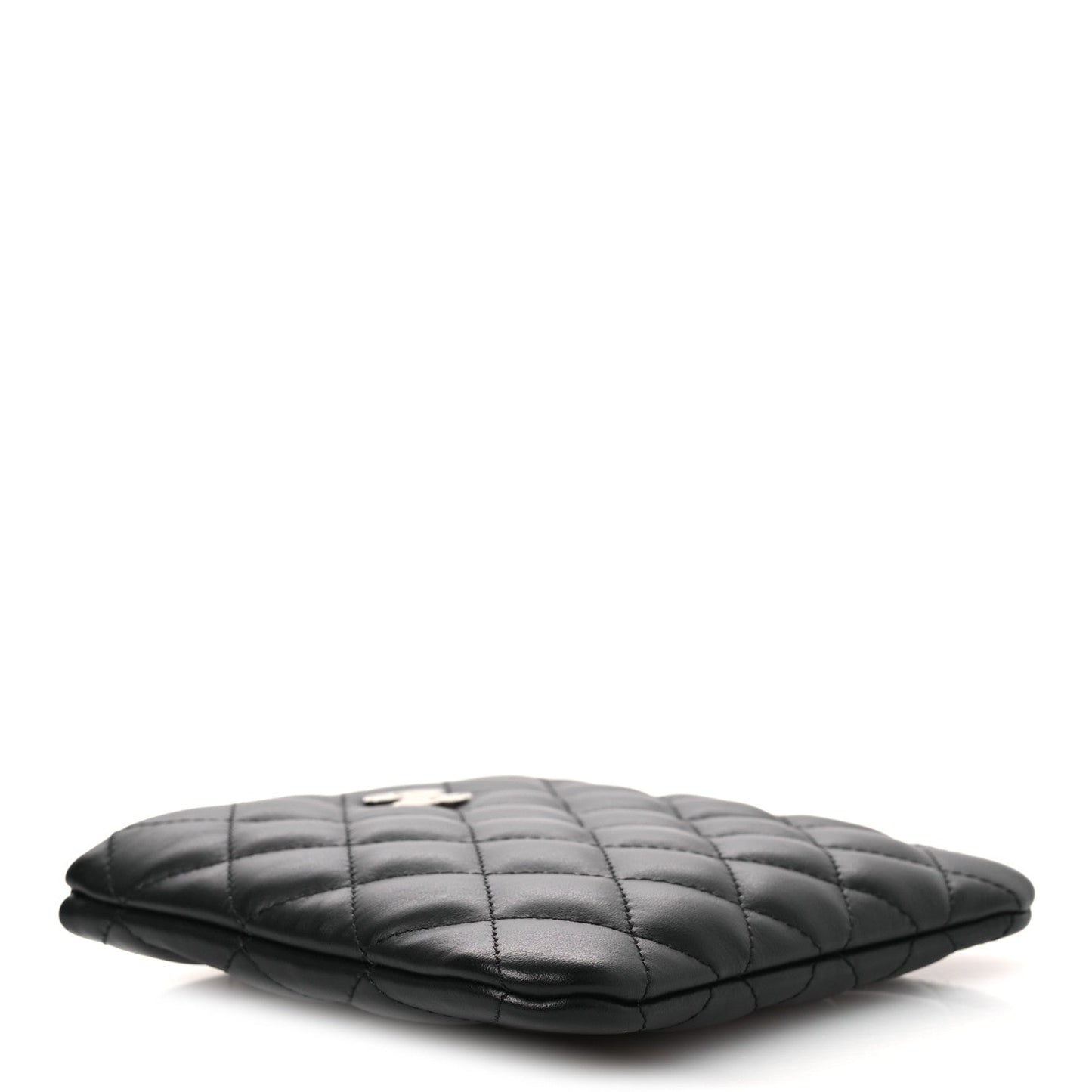 Lambskin Quilted Uniform Crossbody Bag Black