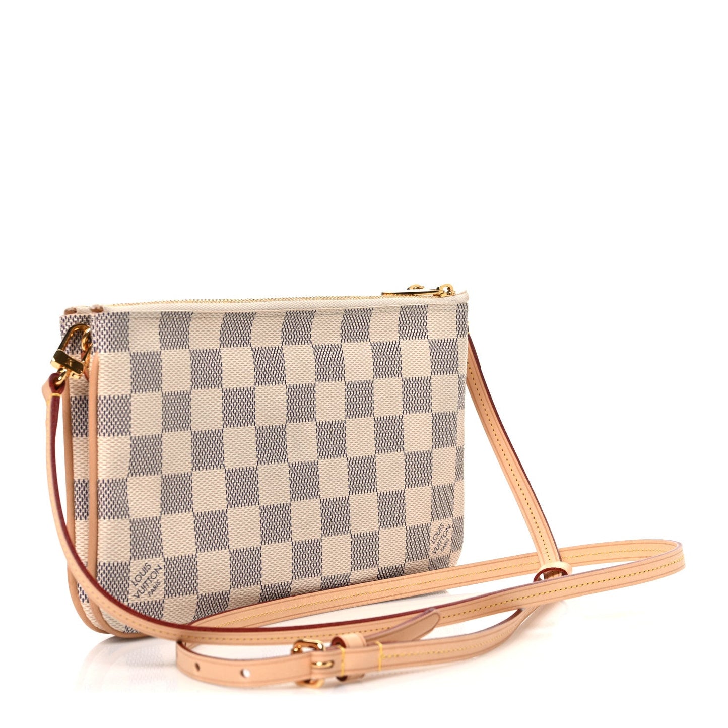 Damier Azur Double Zip Pochette