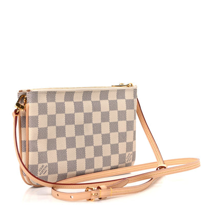 Damier Azur Double Zip Pochette