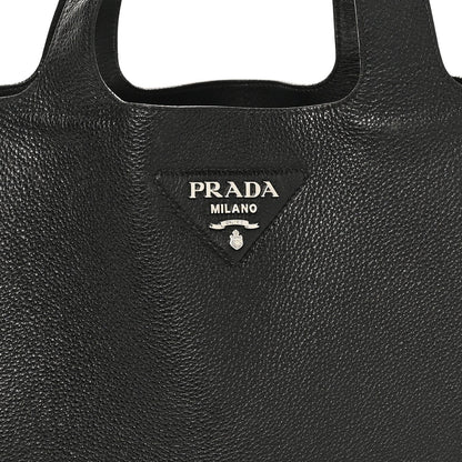 Vitello Daino Soft Large Dynamique Tote Black
