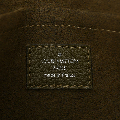 Soft Calfskin Mylockme Chain Bag BB Smokey Brown Green