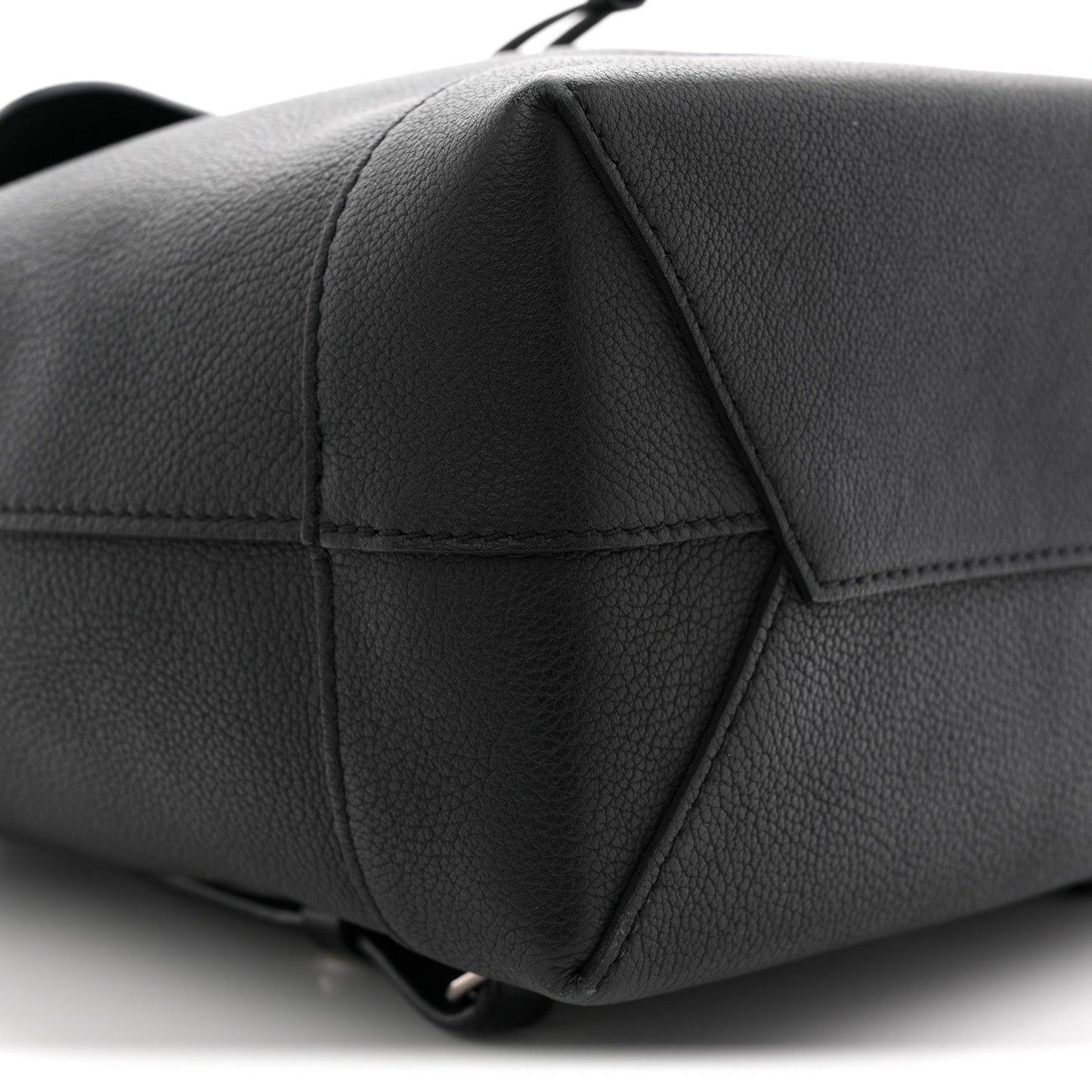 Calfskin Lockme Backpack Black