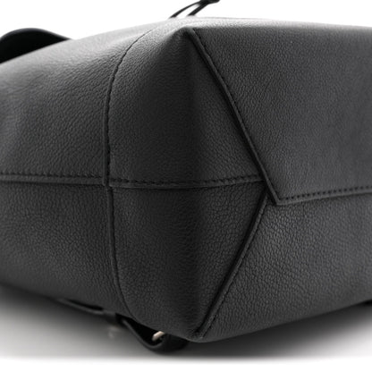 Calfskin Lockme Backpack Black