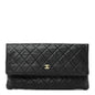 Caviar Quilted CC Beauty Clutch Black