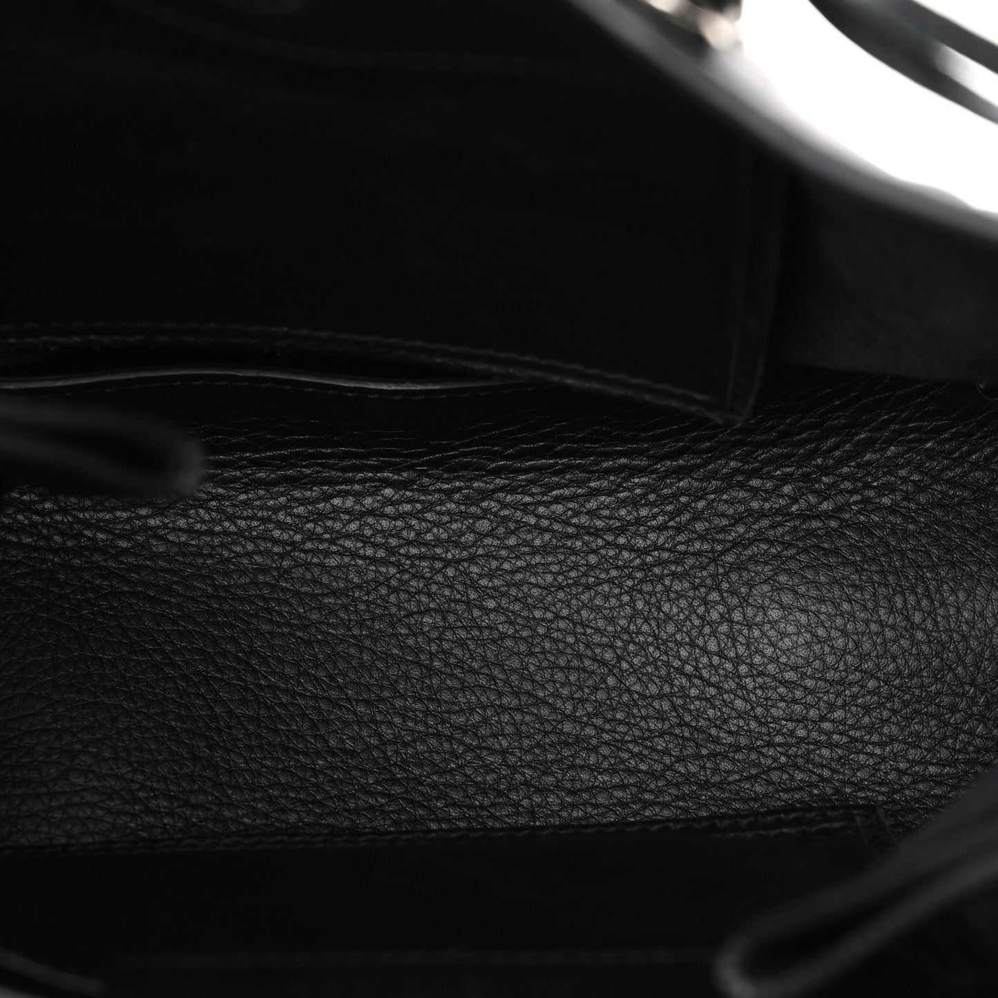 Grained Calfskin Papier Mini A4 Zip Around Tote Black