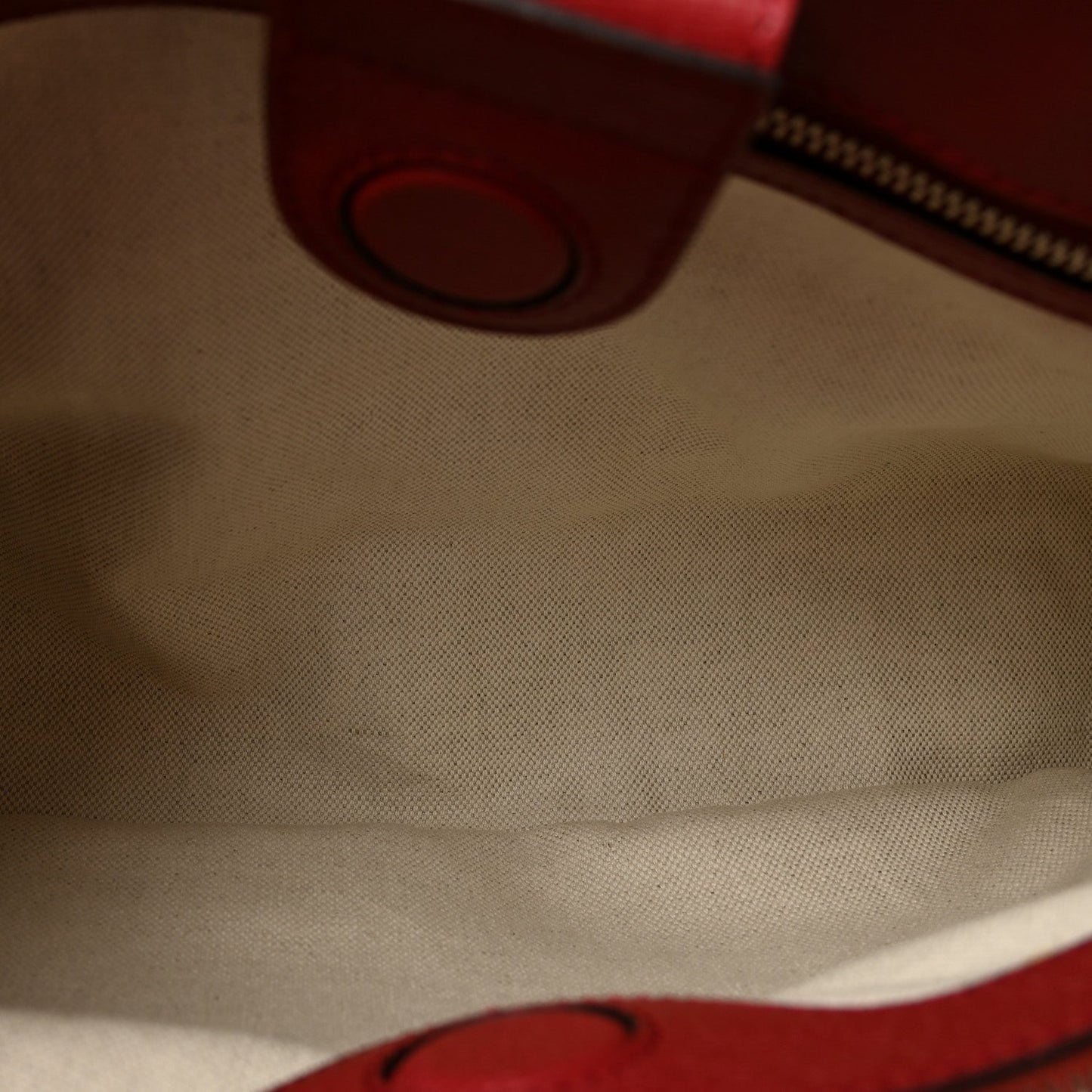 Shangai Calfskin Blooms Print Medium Bamboo Shopper Tote Red Multicolor