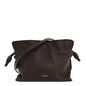Calfskin Mini Flamenco Knot Clutch Chocolate