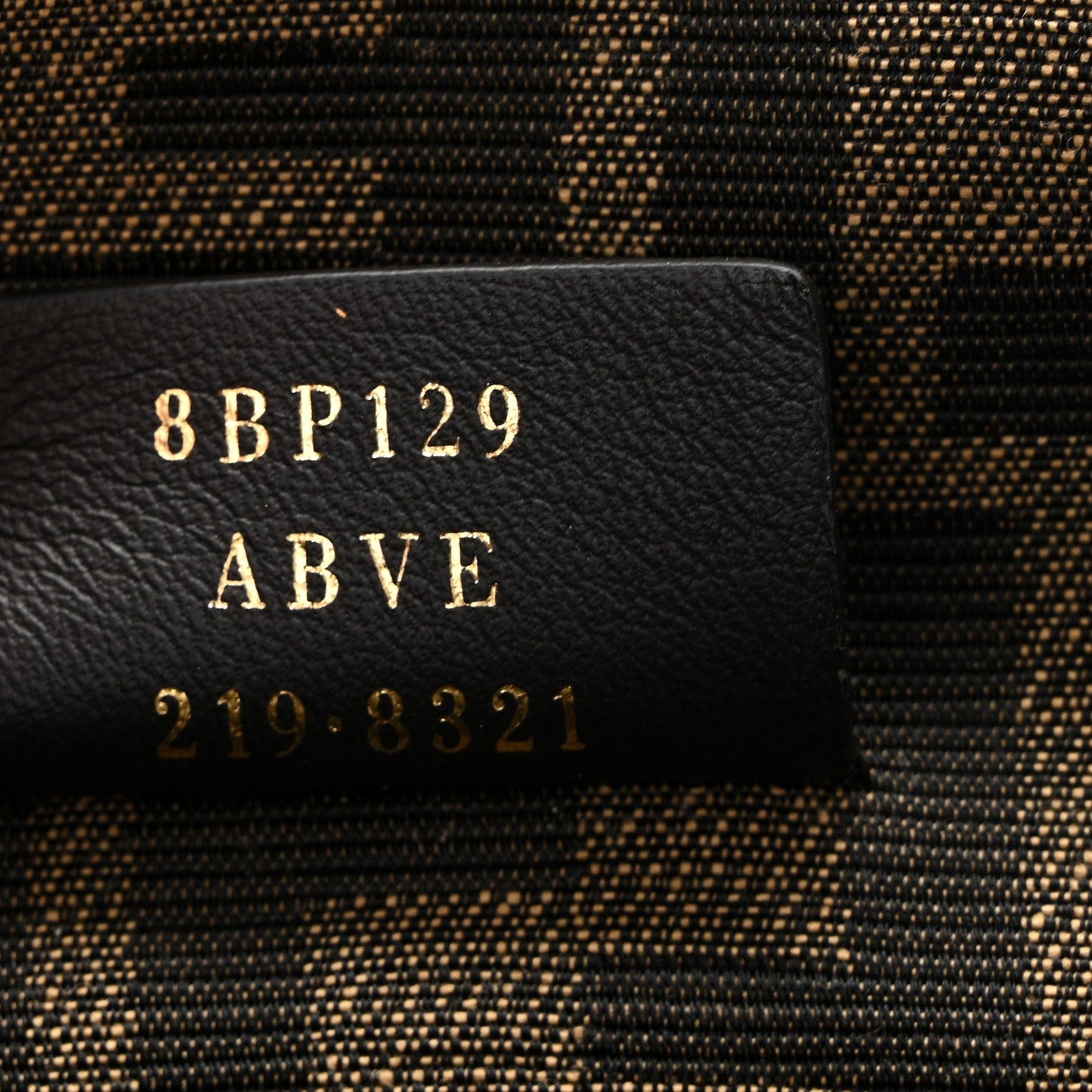 Shiny Nappa Small Fendi First Black