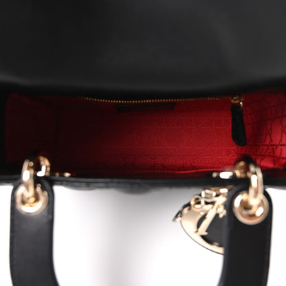 Lambskin Cannage Small My ABCDior Lady Dior Black