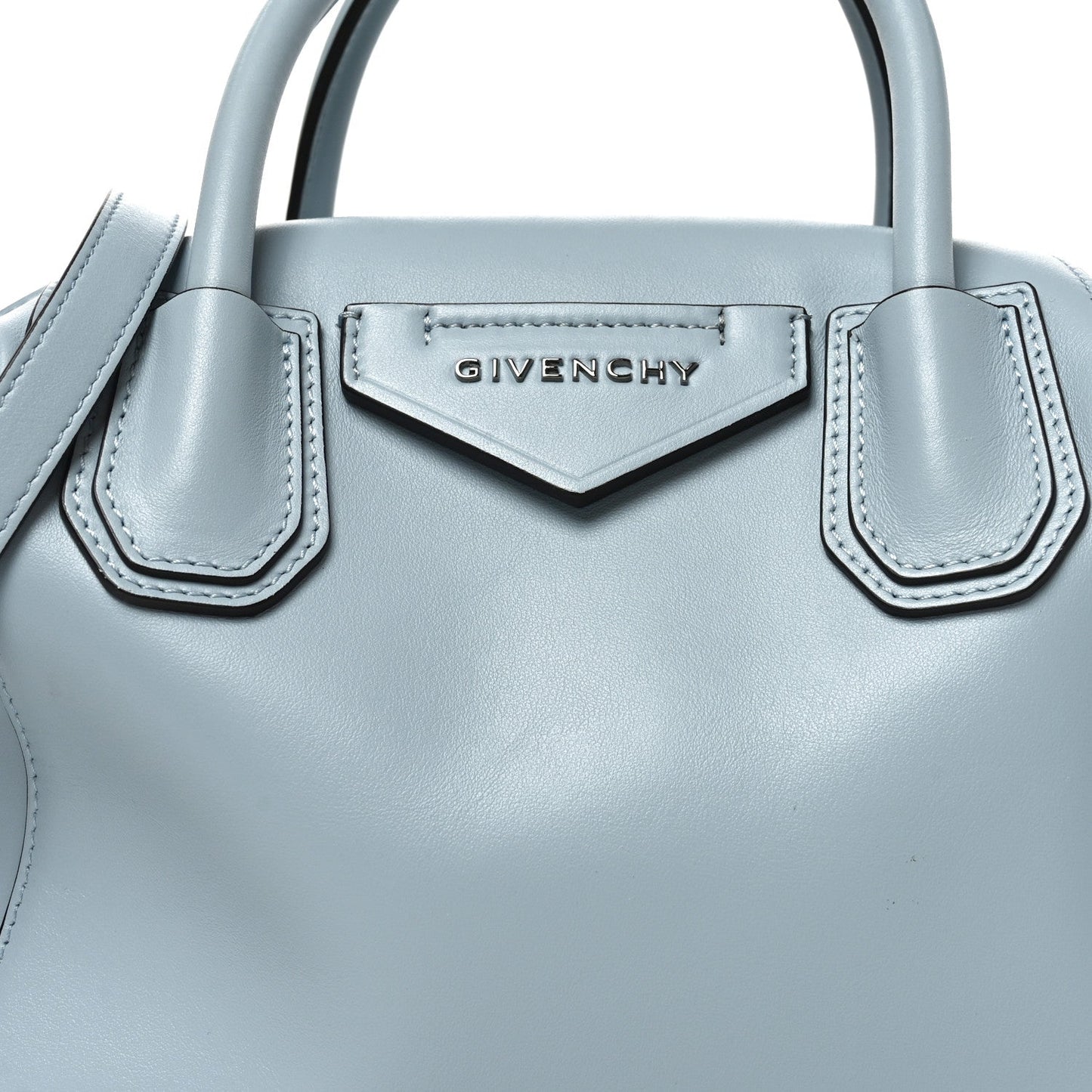 Calfskin Small Soft Antigona Ice Blue