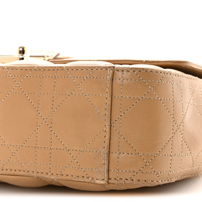 Lambskin Cannage Medium Miss Dior Flap Beige