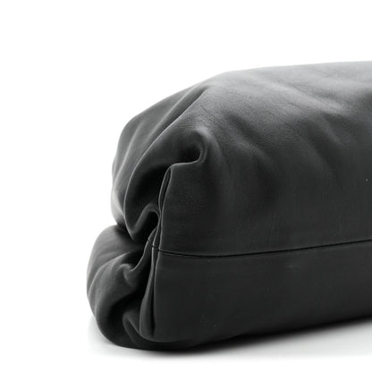 Smooth Butter Calf The Pouch Oversized Clutch Black