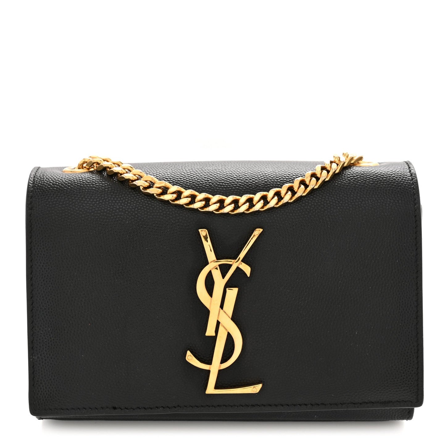 Grain De Poudre Small Classic Monogram Kate Satchel Black